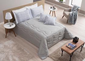 Kit Romance queen 7 peças Cinza Kit Romance queen 7 peças Cinza