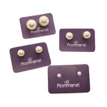 Kit Rommanel Banhado Ouro Brincos Solitários De Pérola 4 MM 6 MM 7 MM E 10 MM