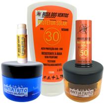 Kit Rosa dos Ventos antiatrito sport protetor solar lip balm