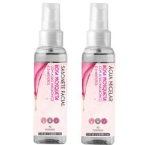 Kit Rosa Mosqueta Sabonete Facial E Agua Micelar Demaquila