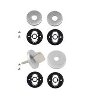 Kit Roseta Avulsa Fechadura Banheiro Wc Imab Escovada Kit Roseta Avulsa Fechadura Banheiro Wc Imab Escovada