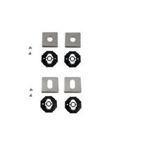 Kit Roseta Avulsa Fechadura Externa Imab Inox Polido Cromada