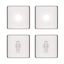 Kit Roseta Avulsa Fechadura Pado Banheiro Inox Polido Rq2 Kit Roseta Avulsa Fechadura Pado Banheiro Inox Polido Rq2