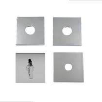 Kit roseta avulsa fechadura pado de banheiro cromada canto reto sm rq2 zm Kit roseta avulsa fechadura pado de banheiro cromada canto reto sm rq2 zm