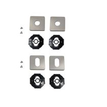 Kit roseta avulsa p/ fechadura externa imab inox escovado quadrada 091 xe para cilindro miolo tambor 3000 Kit roseta avulsa p/ fechadura externa imab inox escovado quadrada 091 xe para cilindro miolo tambor 3000