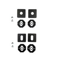 Kit roseta avulsa p/ fechadura externa imab preto preta quadrada 091 inx pp p/ cilindro miolo tambor 3000 Kit roseta avulsa p/ fechadura externa imab preto preta quadrada 091 inx pp p/ cilindro miolo tambor 3000