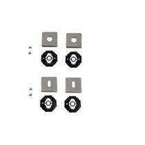 Kit roseta avulsa p/ fechadura interna imab cromada inox polido quadrada 091 f 5100 xp chave quarto