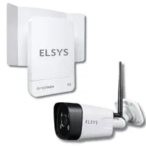 Kit Roteador Amplimax Fit 4G e Câmera Externa Wi-Fi Elsys Internet Rural e Segurança Remota