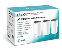 Kit Roteador Wifi Mesh Dualband Ac1900 Deco S7 Tplink Cor Branco