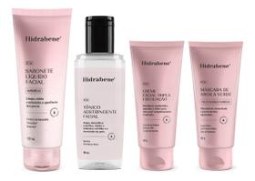 Kit Rotina Skincare Limpeza pele mista com poros Hidrabene