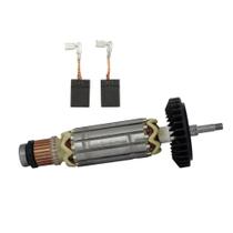 Kit Rotor 110V e Carvões P/ Esmerilh. Makita GA2016P