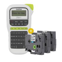 Kit Rotulador Brother PT H110 + 3 Fitas TZe231