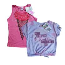 Kit Roupa Blusa Abrange/Alakazool Camiseta Infantil Verão