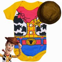 Kit Roupa Body Bebê Temático Xerife Woody Cowboy Mesversário Com Chapéu Kit Roupa Body Bebê Temático Xerife Woody Cowboy Mesversário Com Chapéu