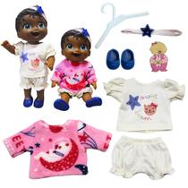 Kit roupa boneca para baby alive 7 peças - pijama sweet dream - CASINHA 4