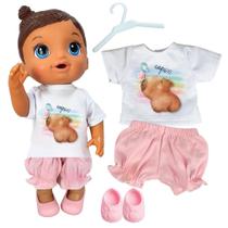 Kit roupa boneca para baby alive - capivara - 4 pçs Kit roupa boneca para baby alive - capivara - 4 pçs