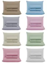 Kit Roupa Cama Casal 100% Algodão 4 Peças Percal 300 Fios Hotel Pousada