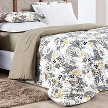 Kit Roupa Cama Edredom King Size Kristen 100% Algodao Dupla Face Estampado QUALITY