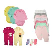 Kit Roupa de Bebê 15 Peças Enxoval Dia a Dia Menino Menina Kit Roupa de Bebê 15 Peças Enxoval Dia a Dia Menino Menina