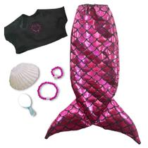 Kit Roupa de Boneca American Girl e Our Generation Sereia do Mar Laço de Fita Kit Roupa de Boneca American Girl e Our Generation Sereia do Mar Laço de Fita