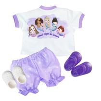 Kit Roupa de Boneca American Girl Mundo Mágico das Sereia Camiseta e Short Laço de Fita