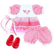 Kit Roupa de Boneca Baby Alive e Little Mommy Festa Junina Sola 6Cm Laço de Fita