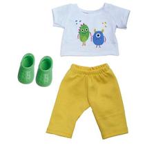 Kit Roupa de Boneca Baby Alive e Little Mommy Monstrinhos Laço de Fita