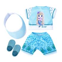 Kit Roupa de Boneca Baby Alive Passeio das Sereias Laço de Fita