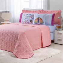 Kit Roupa de Cama 7 Peças Casal QUEEN Atitude Várias Cores - To Decorando