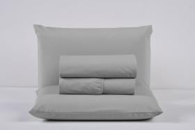 Kit Roupa de Cama King Size Percal 200 Fios 100% Algodão com Elástico e Fronhas 4 Peças