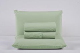 Kit Roupa de Cama King Size Percal 200 Fios 100% Algodão com Elástico e Fronhas 4 Peças