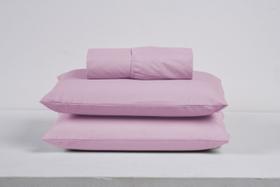 Kit Roupa de Cama Solteiro 100% Algodão com Elástico e Fronha 2 Peças