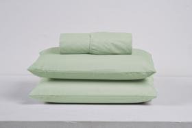 Kit Roupa de Cama Solteiro 100% Algodão com Elástico e Fronha 2 Peças