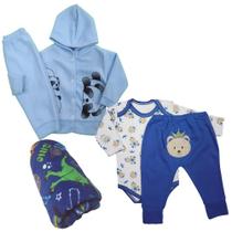 Kit Roupa para Bebê Inverno 5 Peças Saída de Maternidade