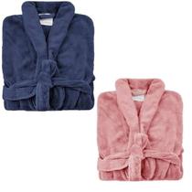 kit Roupão Ele Ela Azul e Rosa microfibra super macio cortex kit Roupão Ele Ela Azul e Rosa microfibra super macio cortex