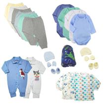 Kit Roupas de Bebê 21 Pçs Enxoval Completo Menino e Menina Kit Roupas de Bebê 21 Pçs Enxoval Completo Menino e Menina