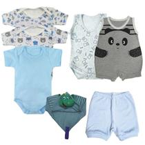 Kit Roupas Para Bebê 7 Peças Conjunto Naninha Enxoval Verão