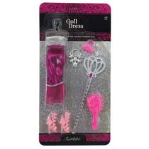 Kit Roupas Para Boneca Sortido Com Acessórios Bolsa Sapato