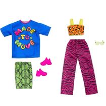 Kit Roupas Roupinhas Fashion P/ Boneca Barbie Princesa C/ Acessórios Sapato E óculos - Original Kit Roupas Roupinhas Fashion P/ Boneca Barbie Princesa C/ Acessórios Sapato E óculos - Original