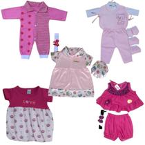 Kit Roupinhas Bebê Reborn 5 Peças Conjunto Completo para Boneca Realista Infantil