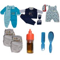 Kit roupinhas e acessórios para bebê reborn menino - Duda Baby Shop