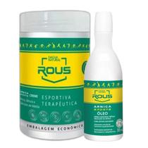 Kit Rous Arnica Sports 1 Creme 1kg 1 Óleo de massagem 300ml Dagua Natural Kit Rous Arnica Sports 1 Creme 1kg 1 Óleo de massagem 300ml Dagua Natural