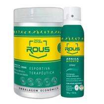 Kit Rous Arnica Sports 1 Creme 1kg 1 Spray 150ml Dagua Natural Kit Rous Arnica Sports 1 Creme 1kg 1 Spray 150ml Dagua Natural
