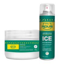 Kit Rous Arnica Sports 1 Creme 300g 1 Gelo em Spray 280ml Dagua Natural Kit Rous Arnica Sports 1 Creme 300g 1 Gelo em Spray 280ml Dagua Natural