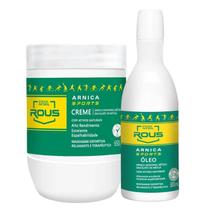 Kit Rous Arnica Sports 1 Creme 650g 1 Óleo de massagem 300ml Dagua Natural Kit Rous Arnica Sports 1 Creme 650g 1 Óleo de massagem 300ml Dagua Natural