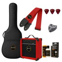 Kit Rove Acessorios Amplificador Guitarra Rove Music Gr15 Vermelho Completo Kit Rove Acessorios Amplificador Guitarra Rove Music Gr15 Vermelho Completo
