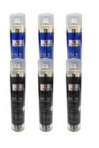 Kit Royal Dunes Hair Spray Profissional Jato Seco 06 un Extra Forte Azul e Preto