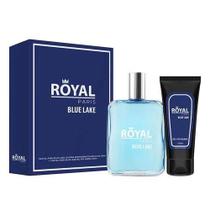 KIT ROYAL PARIS BLUE LAKE Colônia Masculina 100ml + Gel Pós Barba 100ml