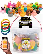 Kit Rubber Ducks Happy Duckers Jeep Ducking de 76 peças