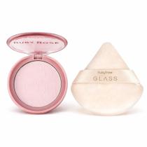 Kit Ruby Rose Pó Compacto Pure Matte + Esponja De Pó Cloud Puff Toque Suave e Longa Duração Finalização Perfeita Kit Ruby Rose Pó Compacto Pure Matte + Esponja De Pó Cloud Puff Toque Suave e Longa Duração Finalização Perfeita